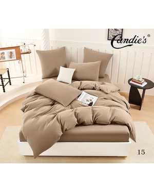 Комплект постельного белья Candies Barhat. Ткань: Бархатный Сатин Простыня на резинке по кругу(возможно замена на похожее)