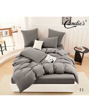 Комплект постельного белья Candies Barhat. Ткань: Бархатный Сатин Простыня на резинке по кругу(возможно замена на похожее)