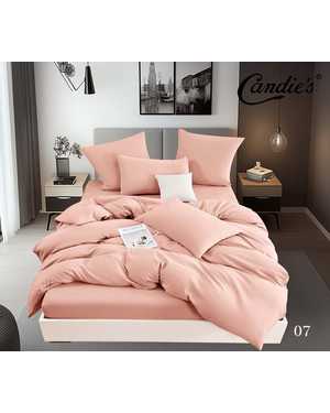 Комплект постельного белья Candies Barhat. Ткань: Бархатный Сатин Простыня на резинке по кругу(возможно замена на похожее)