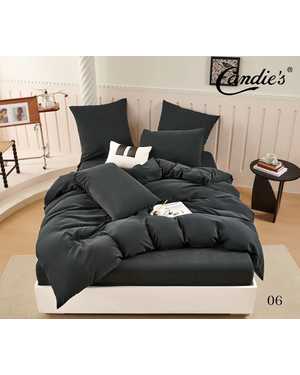 Комплект постельного белья Candies Barhat. Ткань: Бархатный Сатин Простыня на резинке по кругу(возможно замена на похожее)