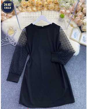 ПЛАТЬЕ ТКАНЬ КРЕП + СЕТКА