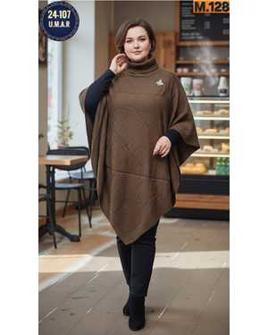 женский пончо Размеры: единый 48–56. Ткань — кашемир. Фабрика — Китай. Длина 100–105 см