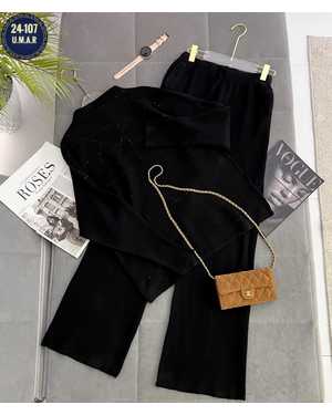 ЖЕНСКИЙ КОСТЮМ ДВОЙКА ТКАНЬ КАШЕМИР С СТРАЗАМИ