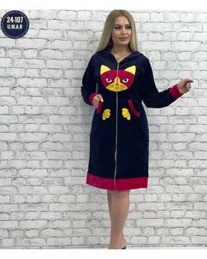 ХАЛАТ ТКАНЬ КОРОЛЕВСКИЙ ВЕЛЮР