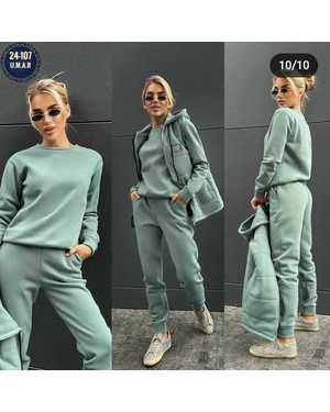 ЖЕНСКИЙ КОСТЮМ ТРОЙКА ТКАНЬ ФЛИС