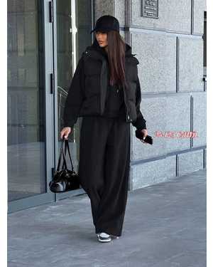 ЖЕНСКИЙ КОСТЮМ ТРОЙКА ТКАНЬ КУРТКА - ПЛАЩОВКА, КОСТЮМ - ТЕПЛЫЙ НА ФЛИС