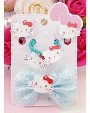 Детский набор Клипсы, заколка, 2 резинки