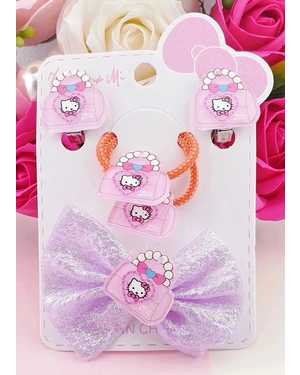 Детский набор Клипсы, заколка, 2 резинки