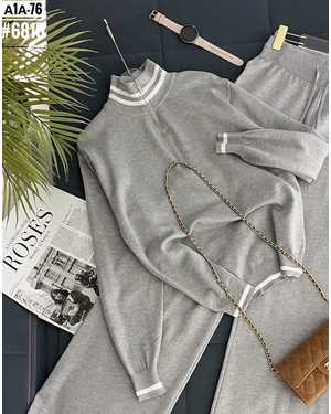 ЖЕНСКИЙ КОСТЮМ ДВОЙКА ТКАНЬ ТРИКОТАЖ