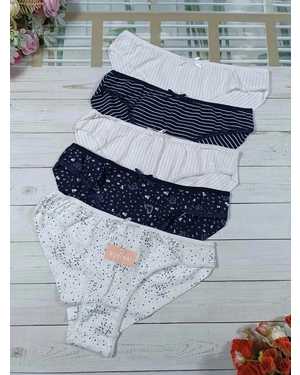 Женские трусики. В упаковке 5шт один размер разные цвета