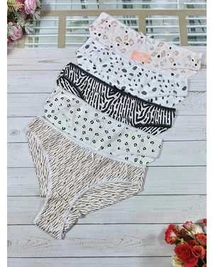 Женские трусики. В упаковке 5шт один размер разные цвета