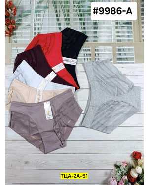 Женские трусики. В упаковке 6шт один размер разные цвета