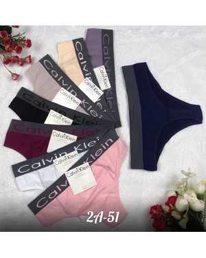 Женские трусики. В упаковке 6шт один размер разные цвета