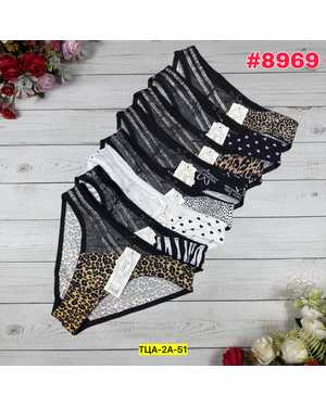 Женские трусики. В упаковке 6шт один размер разные цвета