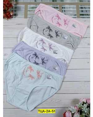 Женские трусики. В упаковке 5шт один размер разные цвета