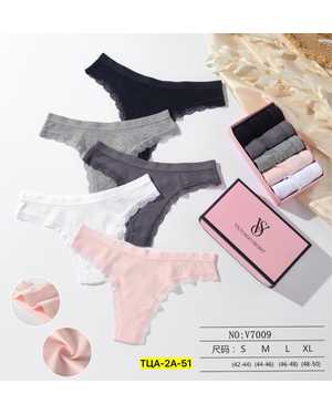 Женские трусики. В упаковке 5шт один размер разные цвета