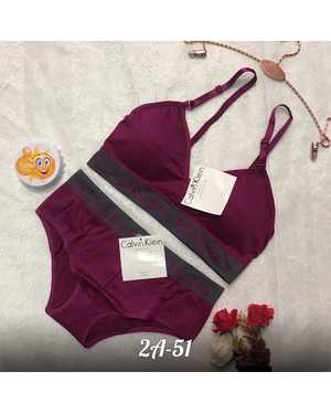 Женский комплект нижнего белья трусы + топик Состав: Полиэстер, эластан