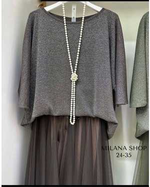 ЖЕНСКИЙ КОСТЮМ ДВОЙКА ТКАНЬ КОФТА ЛЮРЕКС (ЮБКА - СЕТКА НА ПОДКЛАДКЕ)