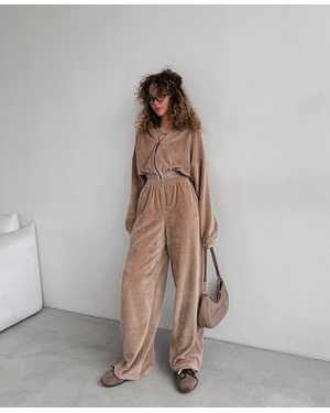 ЖЕНСКИЙ КОСТЮМ ТРОЙКА В РАЗМЕР ТКАНЬ БАМБУК