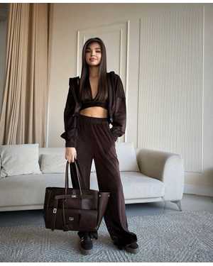 ЖЕНСКИЙ КОСТЮМ ТРОЙКА В РАЗМЕР ТКАНЬ БАМБУК