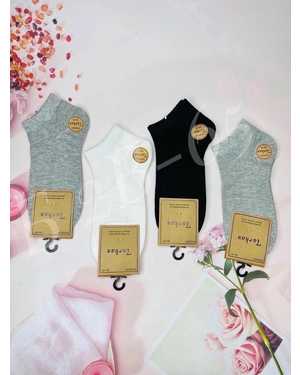 Женские носки Состав:Хлопок 90% Полиамид 5% Лайкра 5% УПАКОВКА 10ПАР Размер:37-41