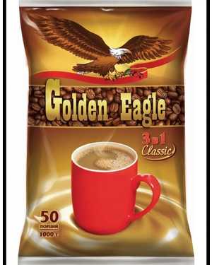 КОФЕ Golden Eagle Classic В упаковке 50шт 3в1 классик