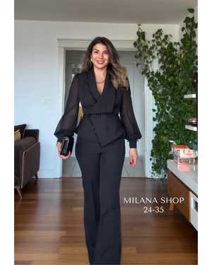 женский костюм двойка Ткань: Плотный Барби