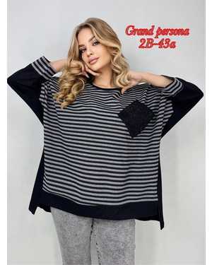 Женская кофта. Ткань: Трикотаж Размер : 7XL(54-56-58),8XL(58-60-62) 9XL(62-64-66)