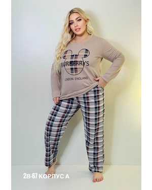 ПИЖАМА В РАЗМЕР ТКАНЬ ХЛОПОК