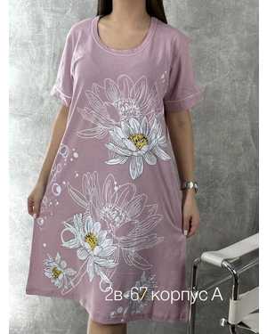 ТУНИКА В РАЗМЕР ТКАНЬ ХЛОПОК