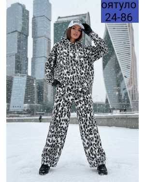 ЖЕНСКИЙ КОСТЮМ ДВОЙКА ТКАНЬ ФЛИС С НАЧЁСОМ