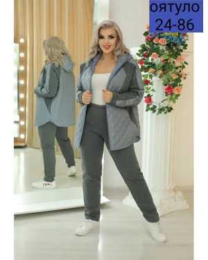 ЖЕНСКИЙ КОСТЮМ ДВОЙКА ТКАНЬ ФЛИС ТЁПЛИ + СИНТЕПОН