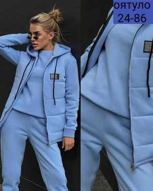 ЖЕНСКИЙ КОСТЮМ ТРОЙКА ТКАНЬ ФЛИС