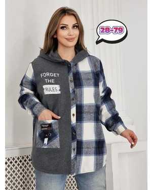 КОФТА В РАЗМЕР ТКАНЬ ДРАП И ФЛИС