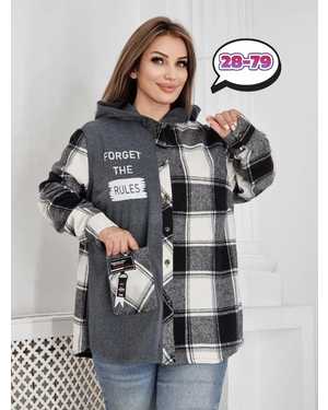 КОФТА В РАЗМЕР ТКАНЬ ДРАП И ФЛИС