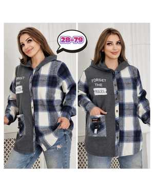 КОФТА В РАЗМЕР ТКАНЬ ДРАП И ФЛИС