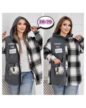 КОФТА В РАЗМЕР ТКАНЬ ДРАП И ФЛИС