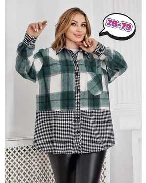 РУБАШКА В РАЗМЕР ТКАНЬ ДРАП И ТРИКОТАЖ