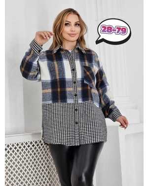 РУБАШКА В РАЗМЕР ТКАНЬ ДРАП И ТРИКОТАЖ