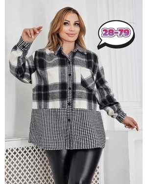 РУБАШКА В РАЗМЕР ТКАНЬ ДРАП И ТРИКОТАЖ