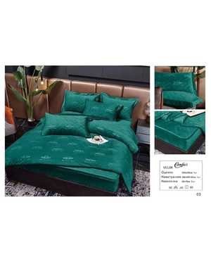 Комплект постельного белья с готовым одеялом. Ткань : Велюр(возможно замена на похожее)