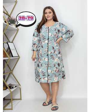 ХАЛАТ В РАЗМЕР ТКАНЬ ТРИКОТАЖ