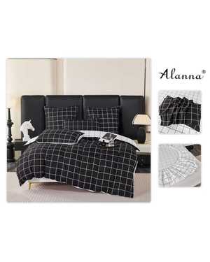 Комплект постельного белья от фирмы Alanna Ткань: Сатин Простыня на резинке по кругу Высота борта 25см Плотность ткани: 140гр(возможно замена на похожее)