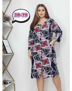 ХАЛАТ В РАЗМЕР ТКАНЬ ТРИКОТАЖ