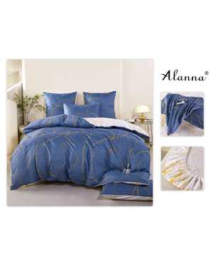 Комплект постельного белья от фирмы Alanna Ткань: Сатин Простыня на резинке по кругу Высота борта 25см Плотность ткани: 140гр(возможно замена на похожее)
