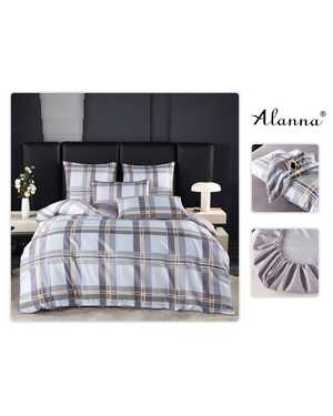 Комплект постельного белья от фирмы Alanna Ткань: Сатин Простыня на резинке по кругу Высота борта 25см Плотность ткани: 140гр(возможно замена на похожее)