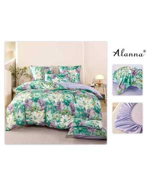 Комплект постельного белья от фирмы Alanna Ткань: Сатин Простыня на резинке по кругу Высота борта 25см Плотность ткани: 140гр(возможно замена на похожее)