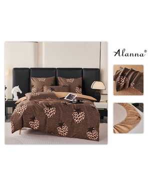 Комплект постельного белья от фирмы Alanna Ткань: Сатин Простыня на резинке по кругу Высота борта 25см Плотность ткани: 140гр(возможно замена на похожее)