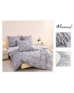 Комплект постельного белья от фирмы Alanna Ткань: Сатин Простыня на резинке по кругу Высота борта 25см Плотность ткани: 140гр(возможно замена на похожее)