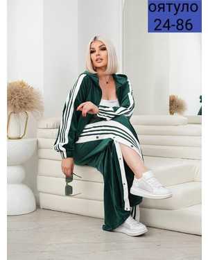 ЖЕНСКИЙ КОСТЮМ ДВОЙКА ТКАНЬ ВЕЛЮР